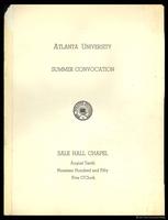 Atlanta University Summer Convocation