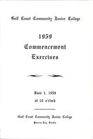 Gulf Coast Community Junior College 1959 Commencement Exercises