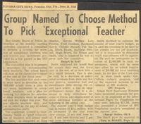 Group Named To Choose Method To Pick 'Exceptional Teacher'