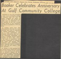 Booker Celebrates Anniversary at Gulf Community College