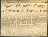 Progress of Junior College Is Reviewed At Meeting Here