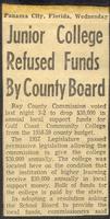 Junior College Refused Funds by County Board