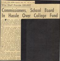 Commissioners, School Board in Hassle Over College Fund