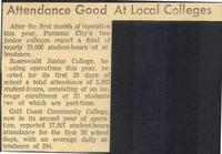 Attendance Good At Local Colleges
