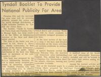 Tyndall Booklet To Provide National Publicity For Area