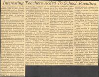 Interesting Teachers Added To School Faculties