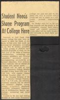 Student Needs Shape Program At College Here