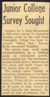 Junior College Survey Sought