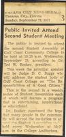 Public Invited Attend Second Student Meeting
