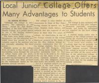 Local Junior College Offers Many Advantages to Students