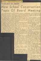 New School Construction Topic of Board Meeting