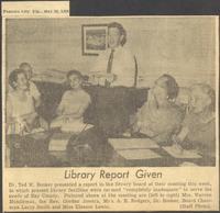 Library Report Given