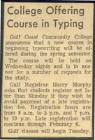 College Offering Course in Typing   College Offering Course in Typing
