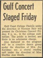 Gulf Concert Staged Friday
