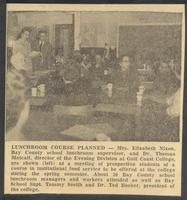Lunchroom Course Planned