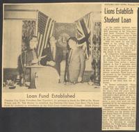 Lions Establish Student Loan