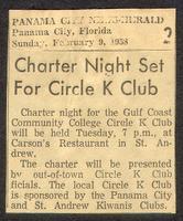 Charter Night Set For Circle K Club