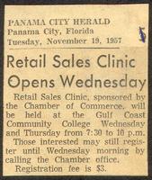 Retail Sales Clinic Opens Wednesday
