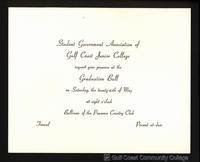 1961 Graduation Ball Invitation
